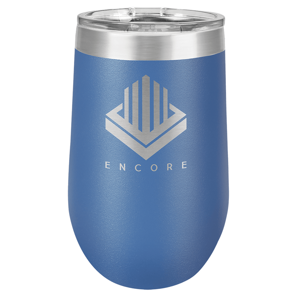 Custom Engraved Stemless Wine Tumbler - 16oz
