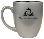 Custom Engraved Ceramic Bistro Coffee Mug - 16oz