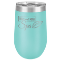 Custom Engraved Stemless Wine Tumbler - 16oz