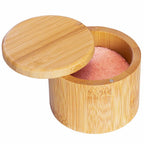 Engraved Bamboo Salt Cellar