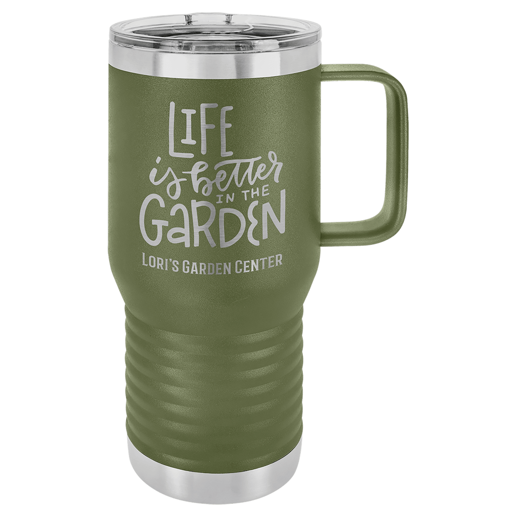 Custom Engraved Stainless Travel Mug - 20oz