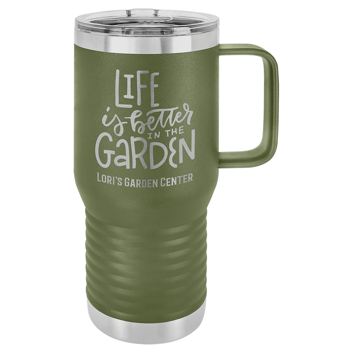 Custom Engraved Stainless Travel Mug - 20oz