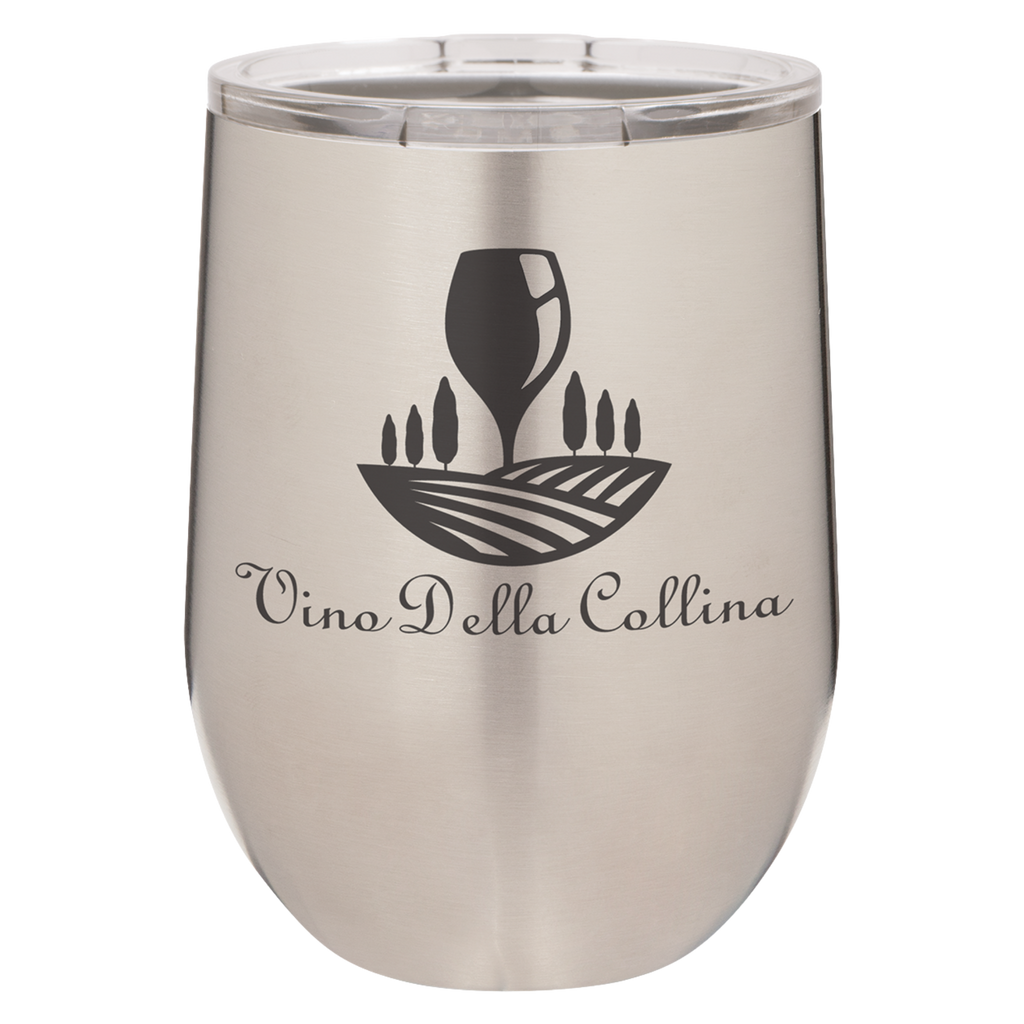 Custom Engraved Stemless Wine Tumbler - 12oz
