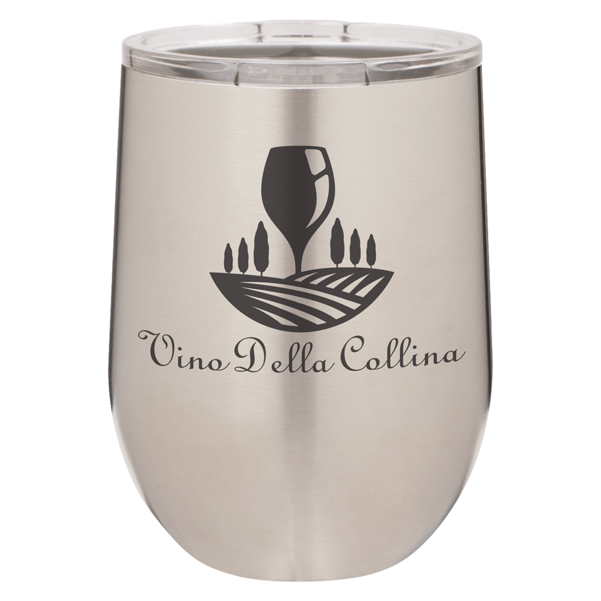 Custom Engraved Stemless Wine Tumbler - 12oz