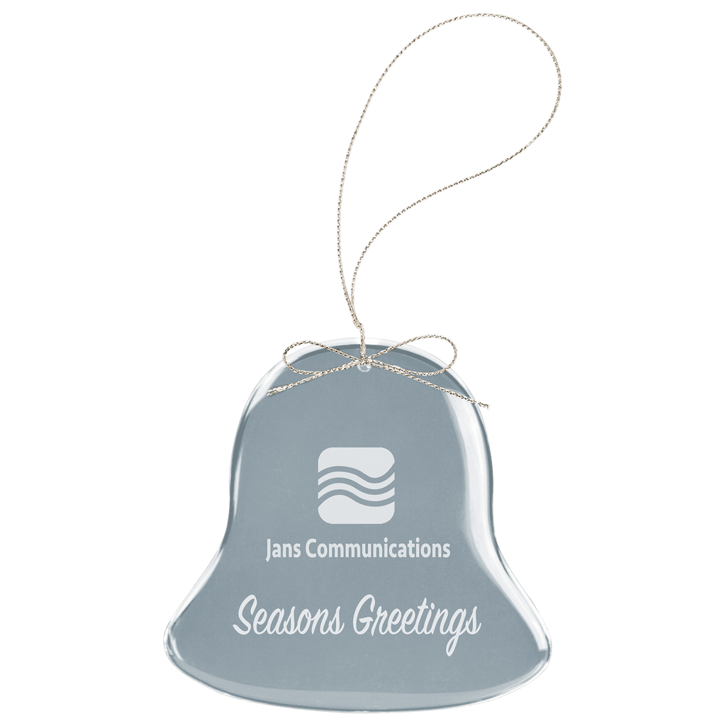 Engraved Crystal Christmas Ornament