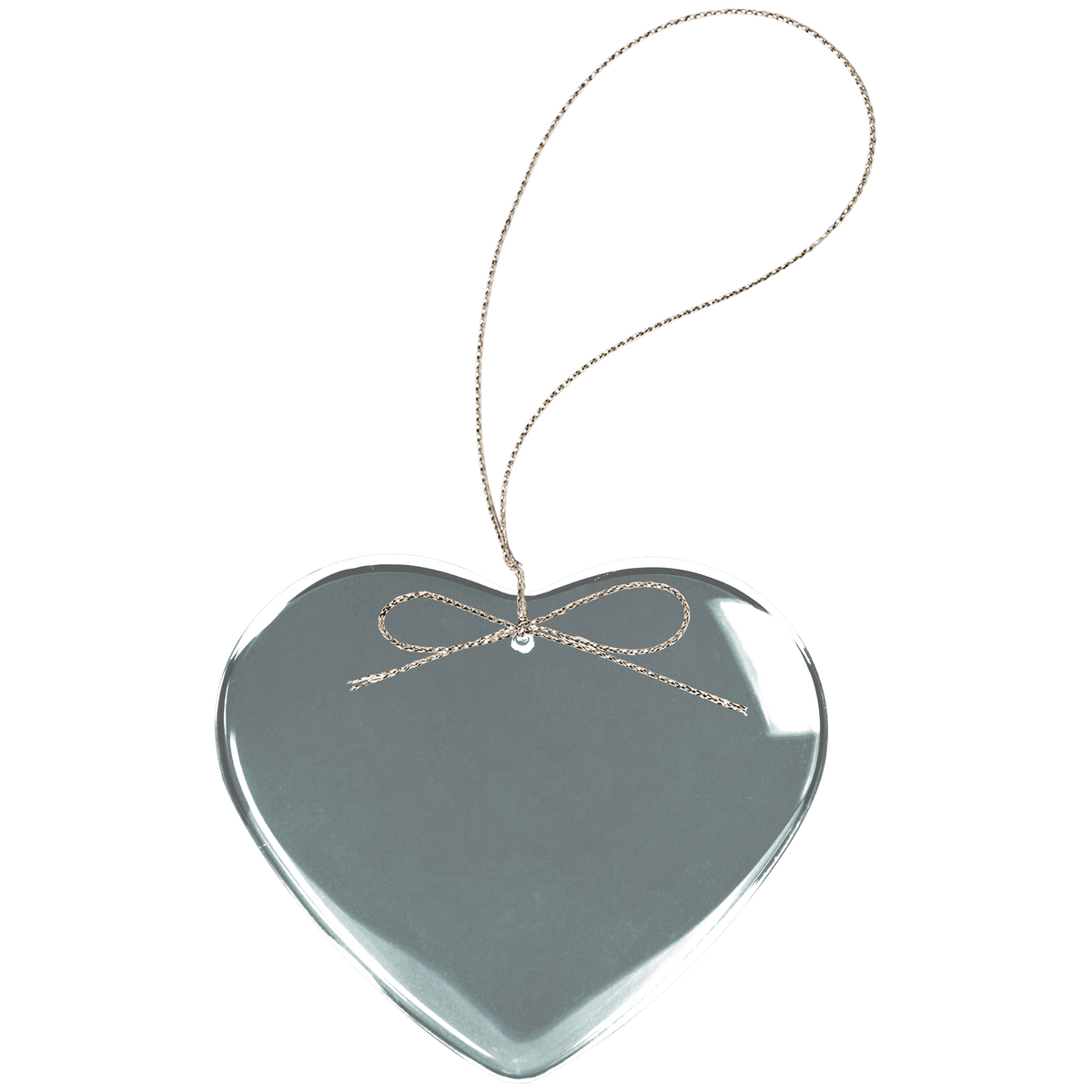 Engraved Crystal Christmas Ornament
