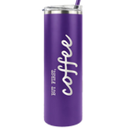 Personalized Coffee Lovers Skinny Tumbler - 20oz