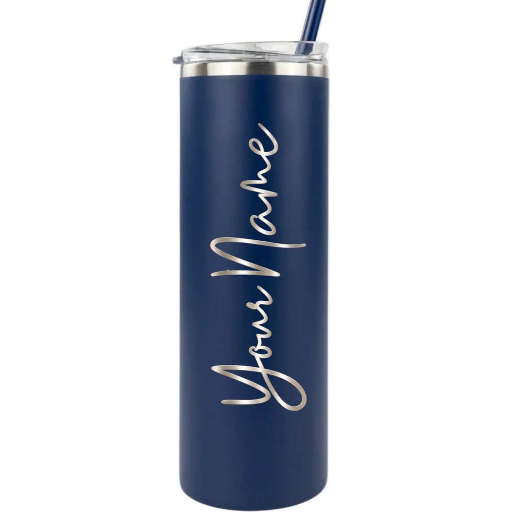 Custom Engraved Skinny Tumbler - 20oz