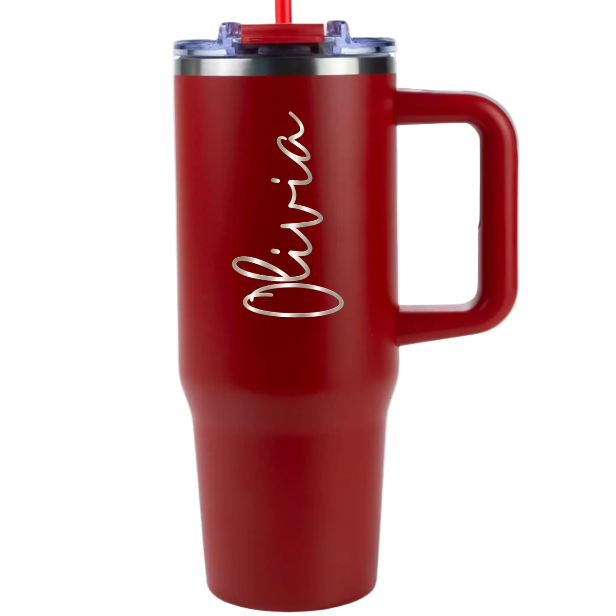 Custom Engraved Tumbler with Handle