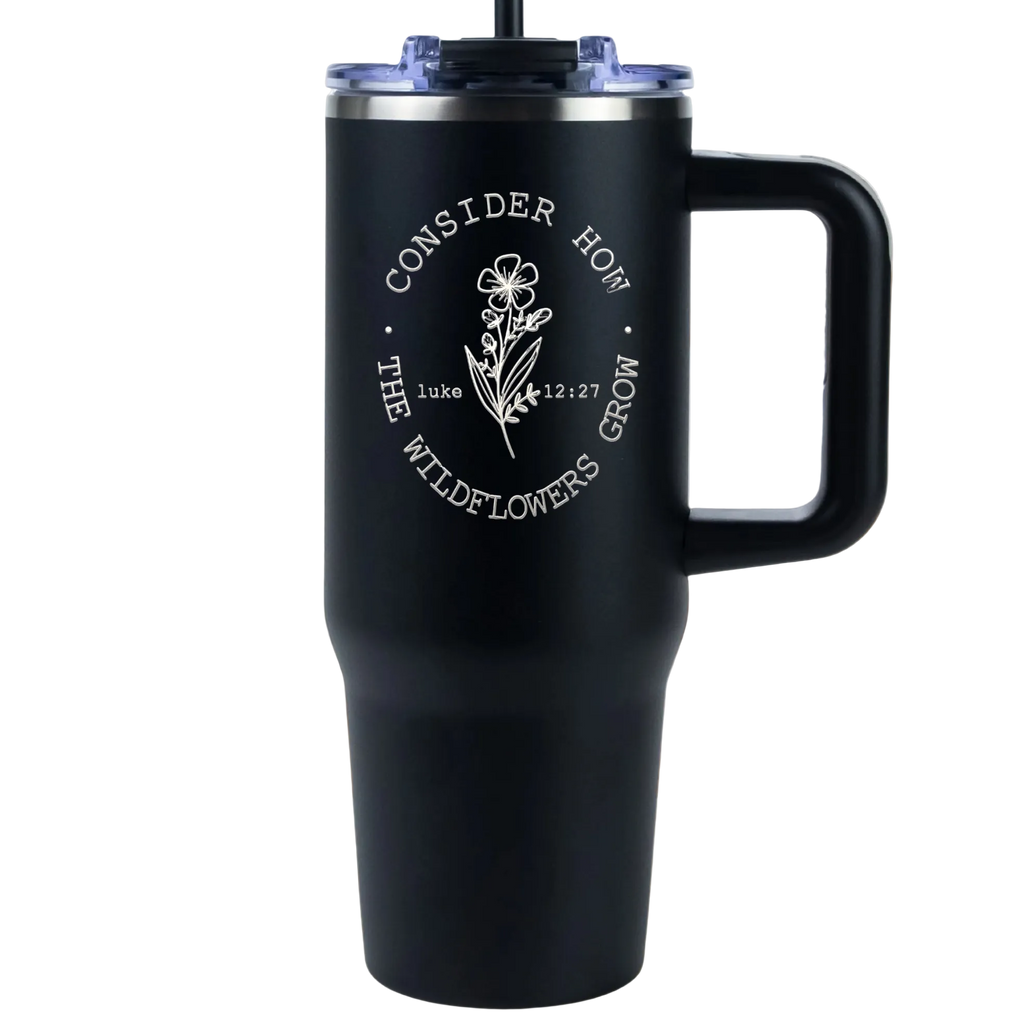 Personalized Faith Tumbler with Handle