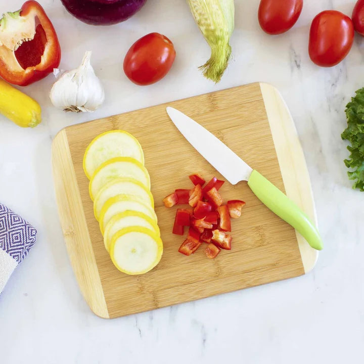 2-Tone Bamboo Cutting Board | 11" x 8¾"