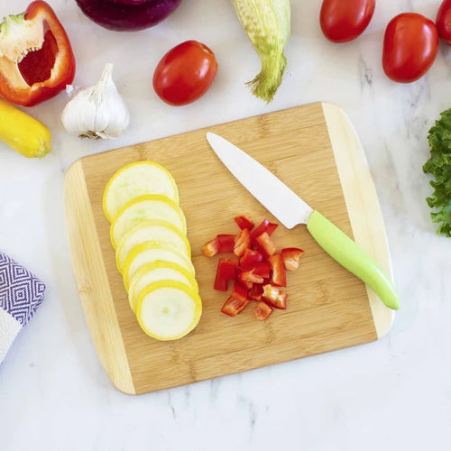 2-Tone Bamboo Cutting Board | 11" x 8¾"