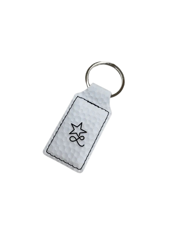 Custom Engraved Leatherette Keychain