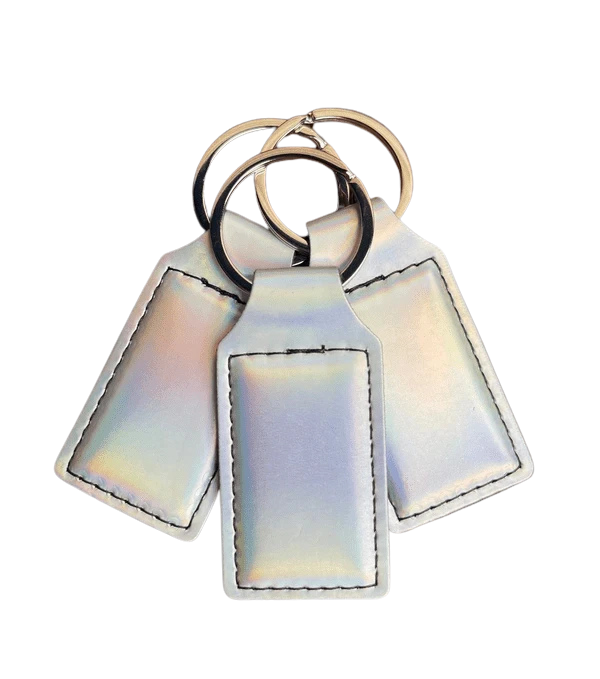 Custom Engraved Leatherette Keychain