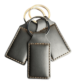 Custom Engraved Leatherette Keychain