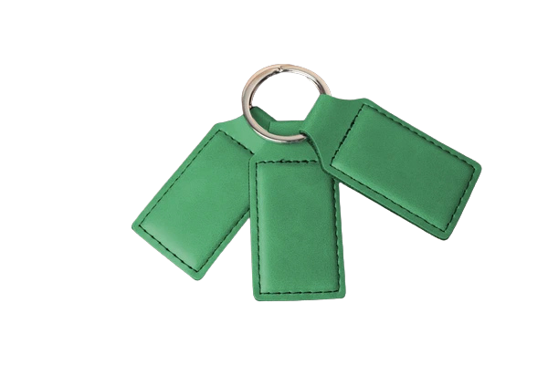 Custom Engraved Leatherette Keychain