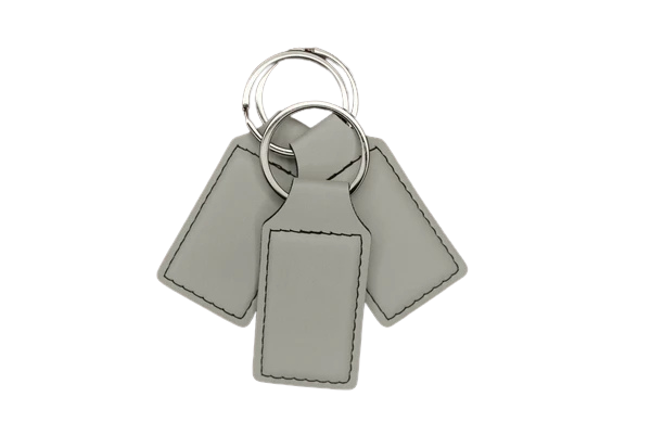 Custom Engraved Leatherette Keychain