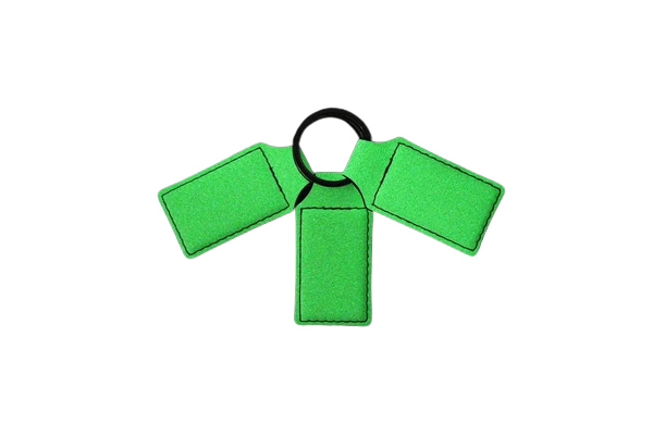 Custom Engraved Leatherette Keychain