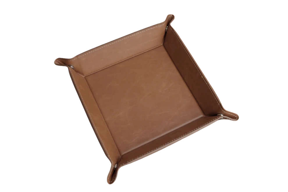 Custom Engraved Leatherette Valet Tray