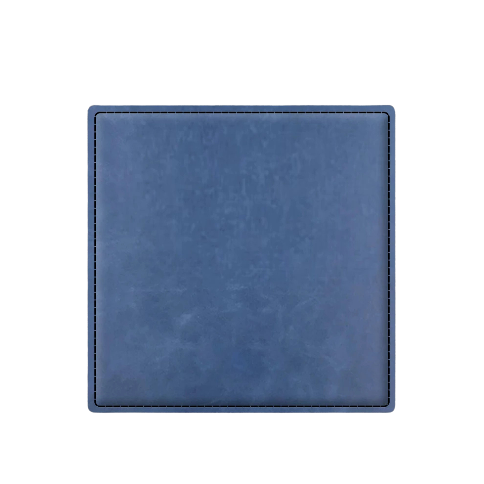 Custom Engraved Square Leatherette Coasters – Set of 4