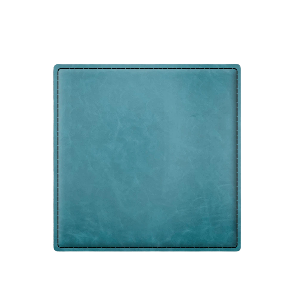 Custom Engraved Square Leatherette Coasters – Set of 4