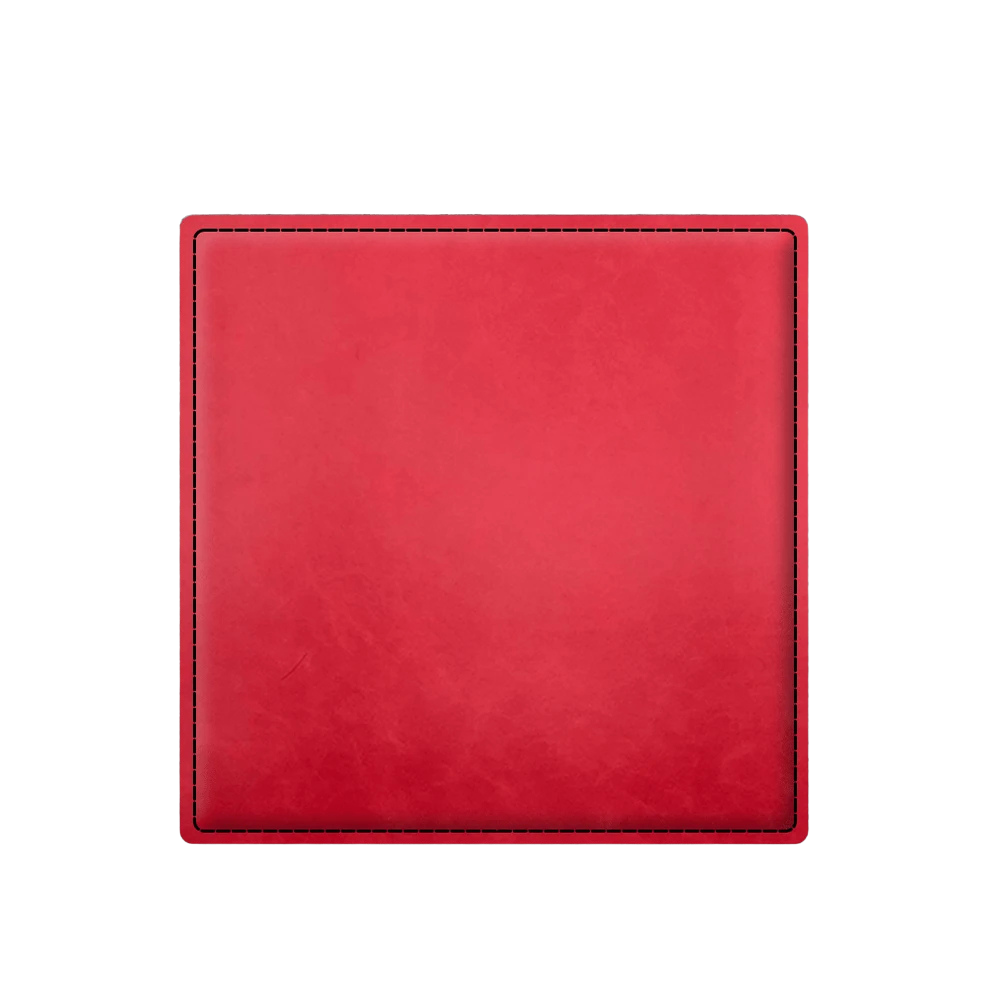 Custom Engraved Square Leatherette Coasters – Set of 4