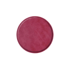 Custom Engraved Circle Leatherette Coasters – Set of 4