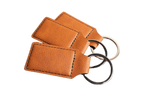 Custom Engraved Leatherette Keychain