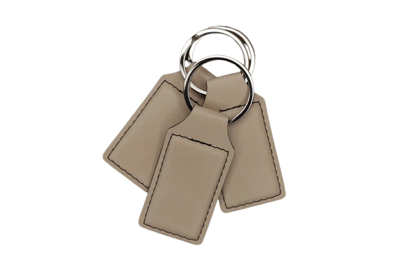 Custom Engraved Leatherette Keychain